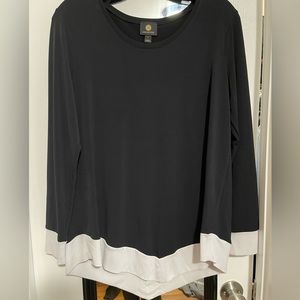Womens JM collection asymmetrical top